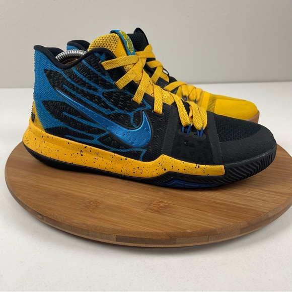 kyrie 3 yellow and blue
